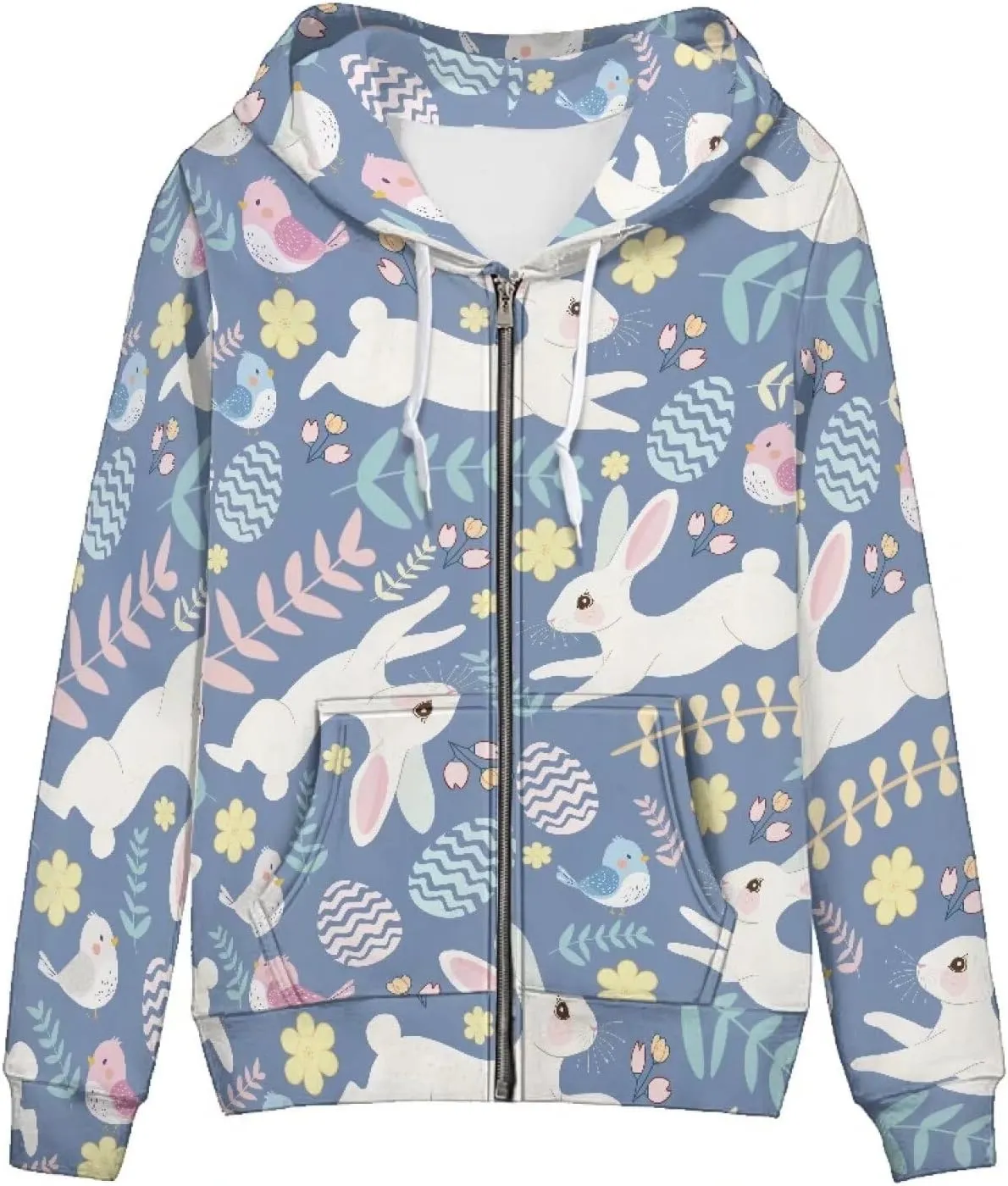 Women Zip Up Hoodies Spring Fall Trendy Cute Thin Long Sleeve Hoodie Coat With Pockets