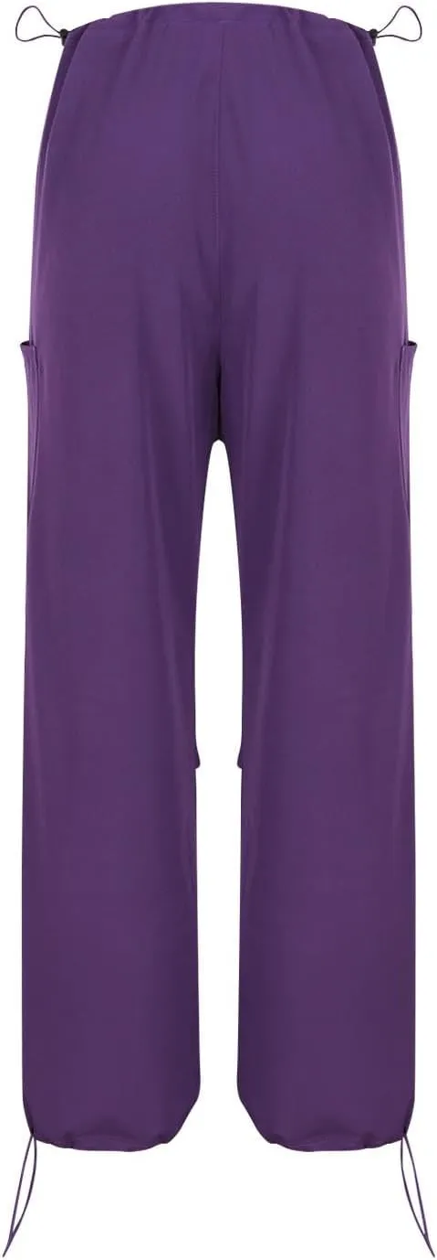 Womens Cargo Jeans with Pockets Straight Wide Leg Trousers High Waisted Baggy Jeans Y2K Streetwear Pants Women