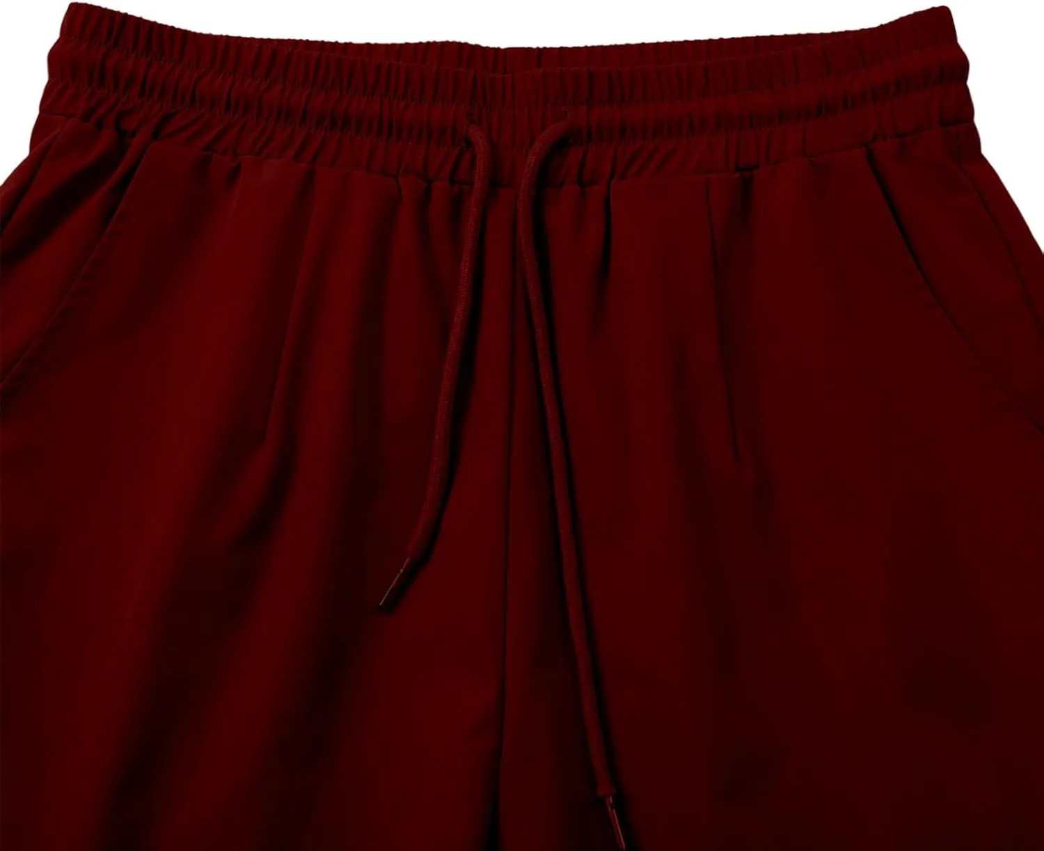 Womens Cargo Pants Casual High Waist Stretch Drawstring Straight Wide Leg Trousers Summer Baggy Trousers with Pockets