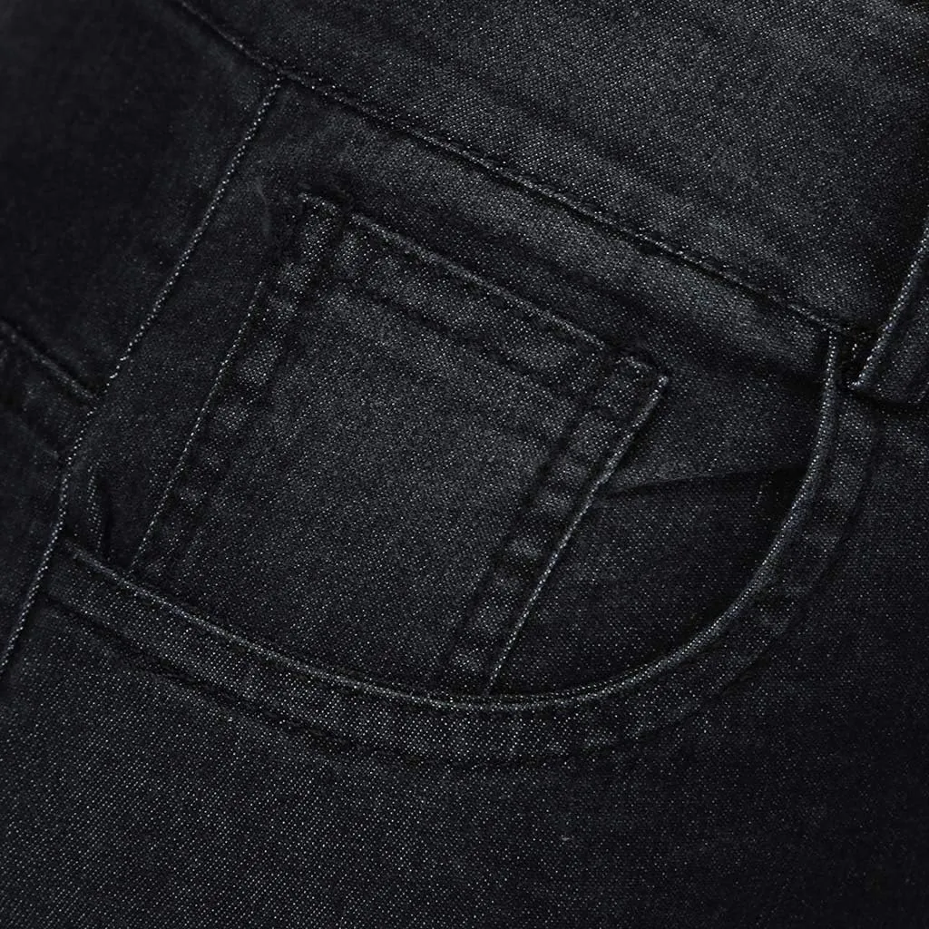 Women's Classic High Jeans Pants Pocket Plus Size Length Women Fitness High Waisted Wide Leg Bootcut Jeans