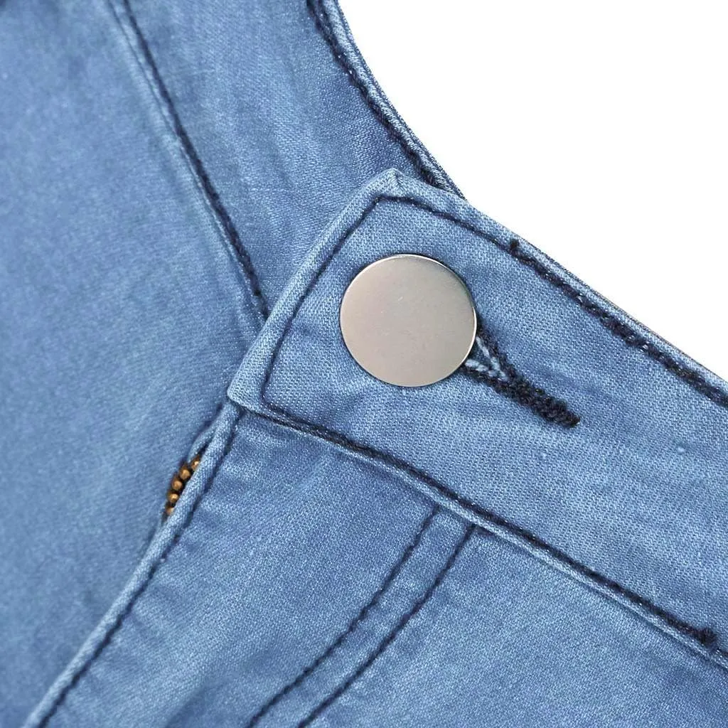 Women's Classic High Jeans Pants Pocket Plus Size Length Women Fitness High Waisted Wide Leg Bootcut Jeans