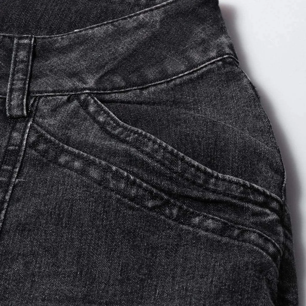 Women's Classic High Jeans Pants Pocket Plus Size Length Women Fitness High Waisted Wide Leg Bootcut Jeans
