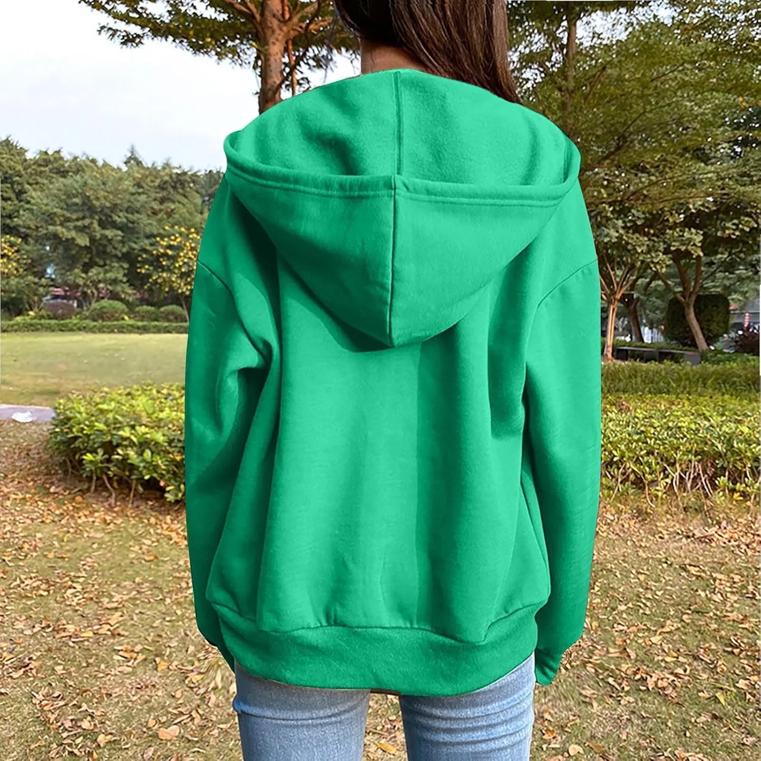 Womens Jackets Womens Zip Up Hoodies Cropped Sweatshirts Fleece Jackets Fall Outfits Casual Hooded Tops Winter