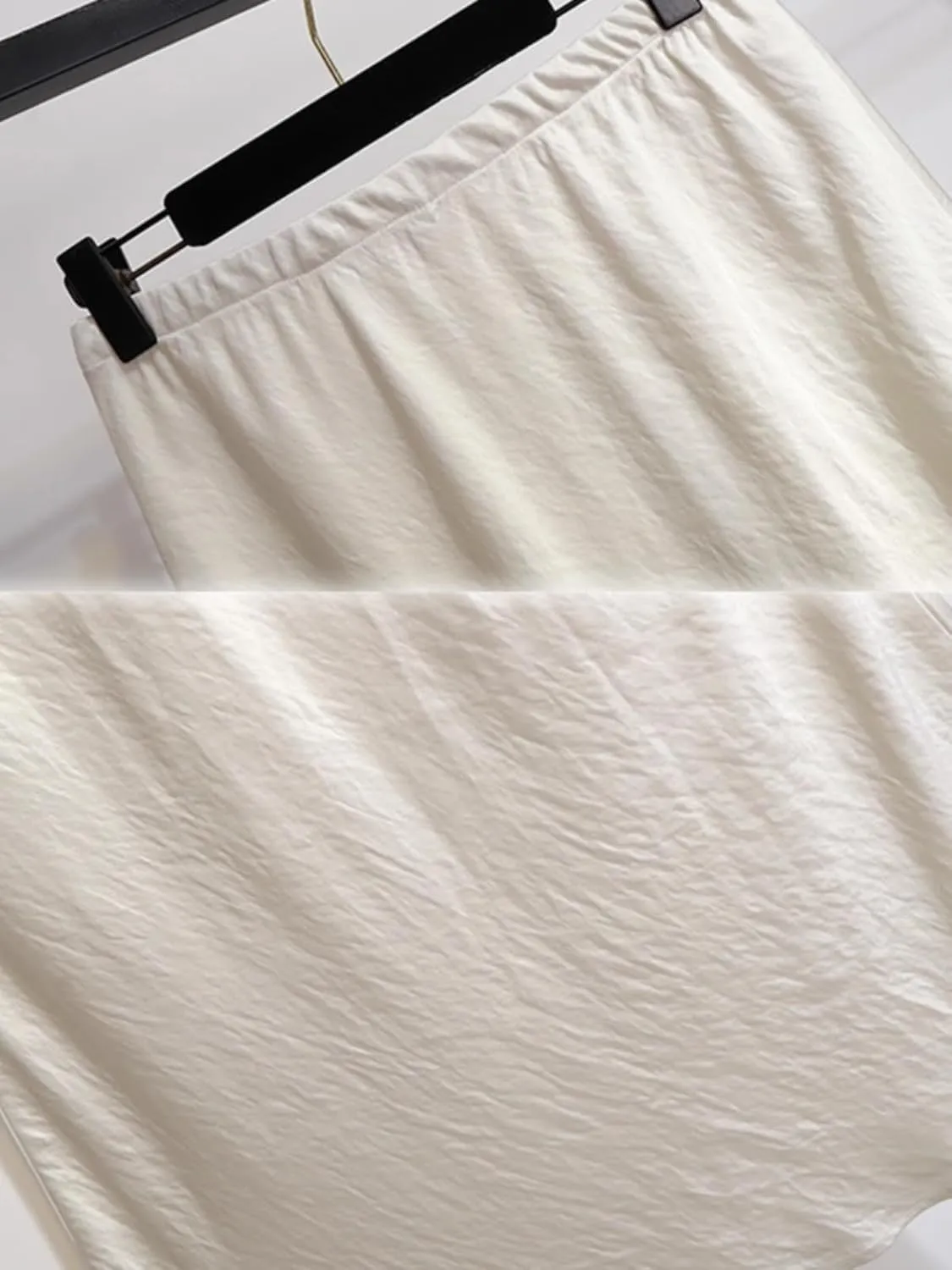 Women's Long Skirt High-Waist Bodycon Summer Satin A Line Skirts for Women