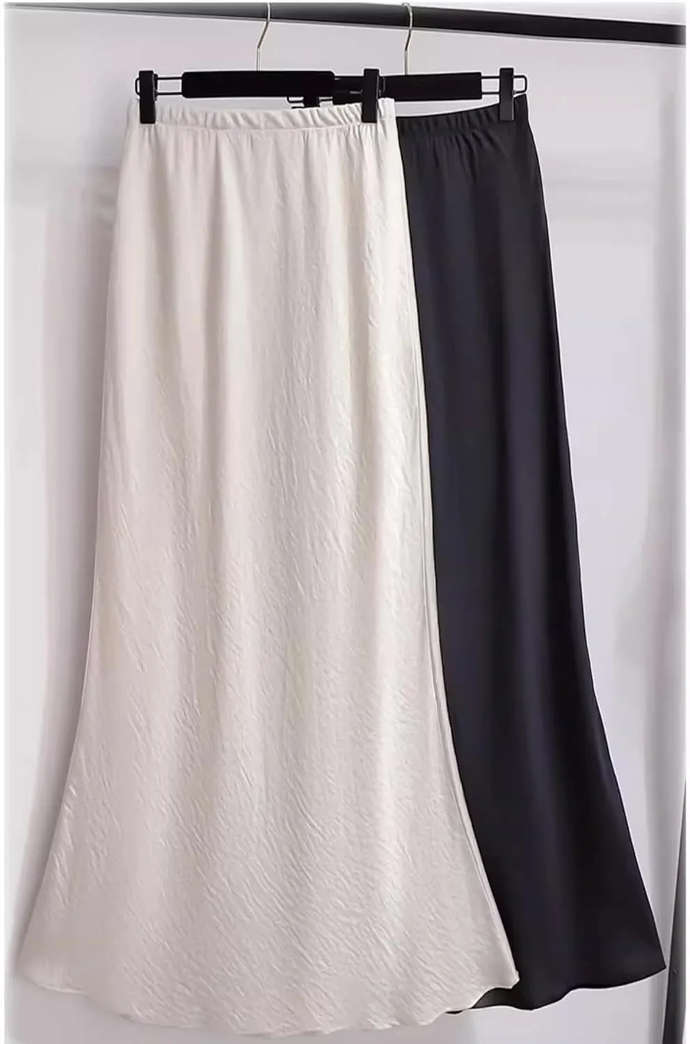 Women's Long Skirt High-Waist Bodycon Summer Satin A Line Skirts for Women