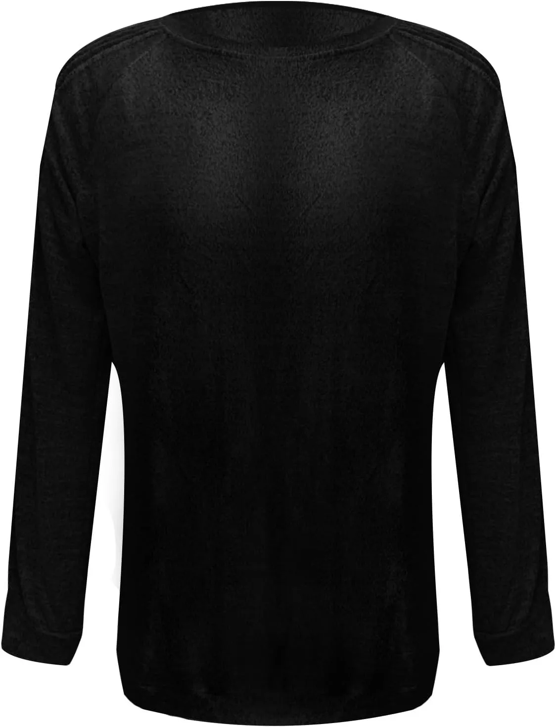 Women's Loose T Shirts Solid Color Lightweight Crewneck Long Sleeve Regular Fit Tunics Fall Outdoor Workout Basic Tees