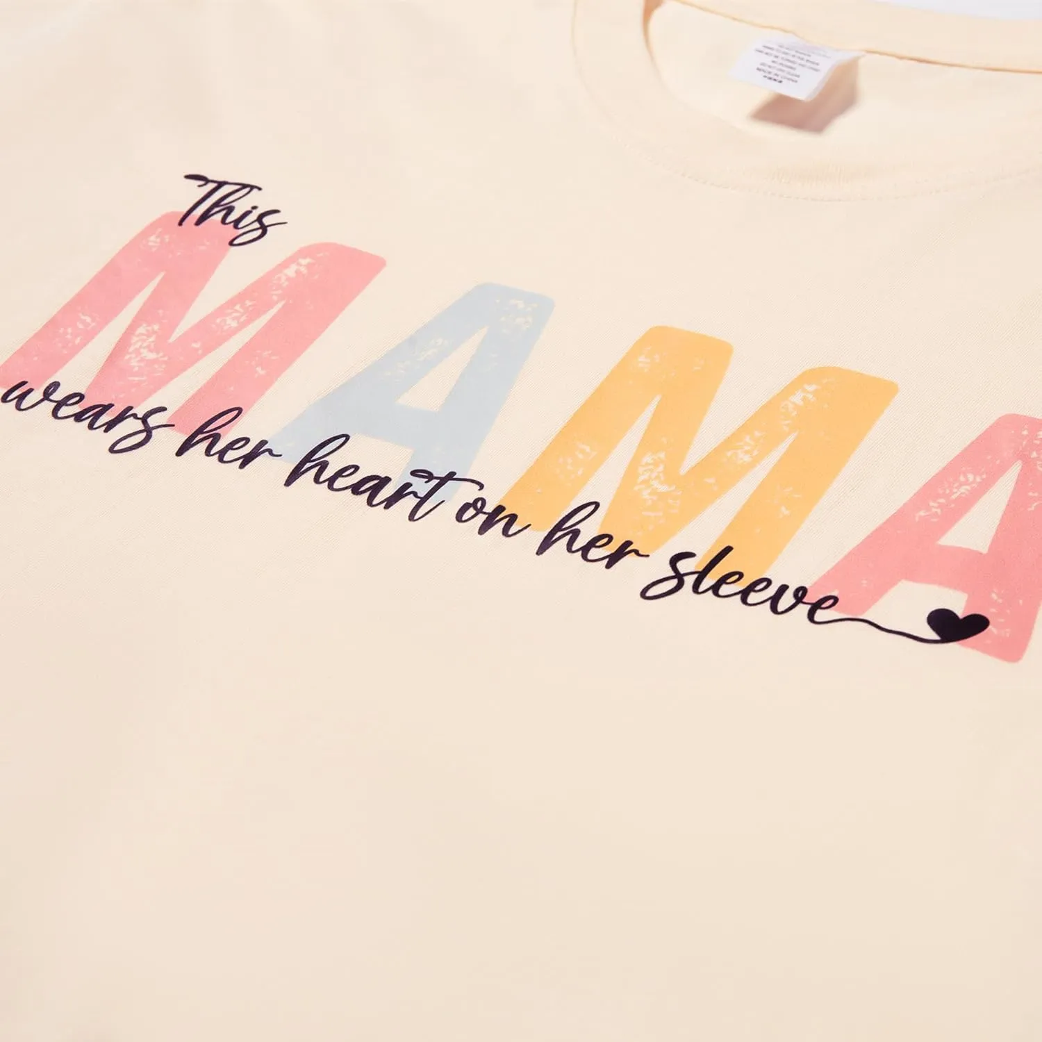 Womens Mama Oversized Tshirt Short Sleeve Shirts Casual Loose Beach Tops Mama Tshirt