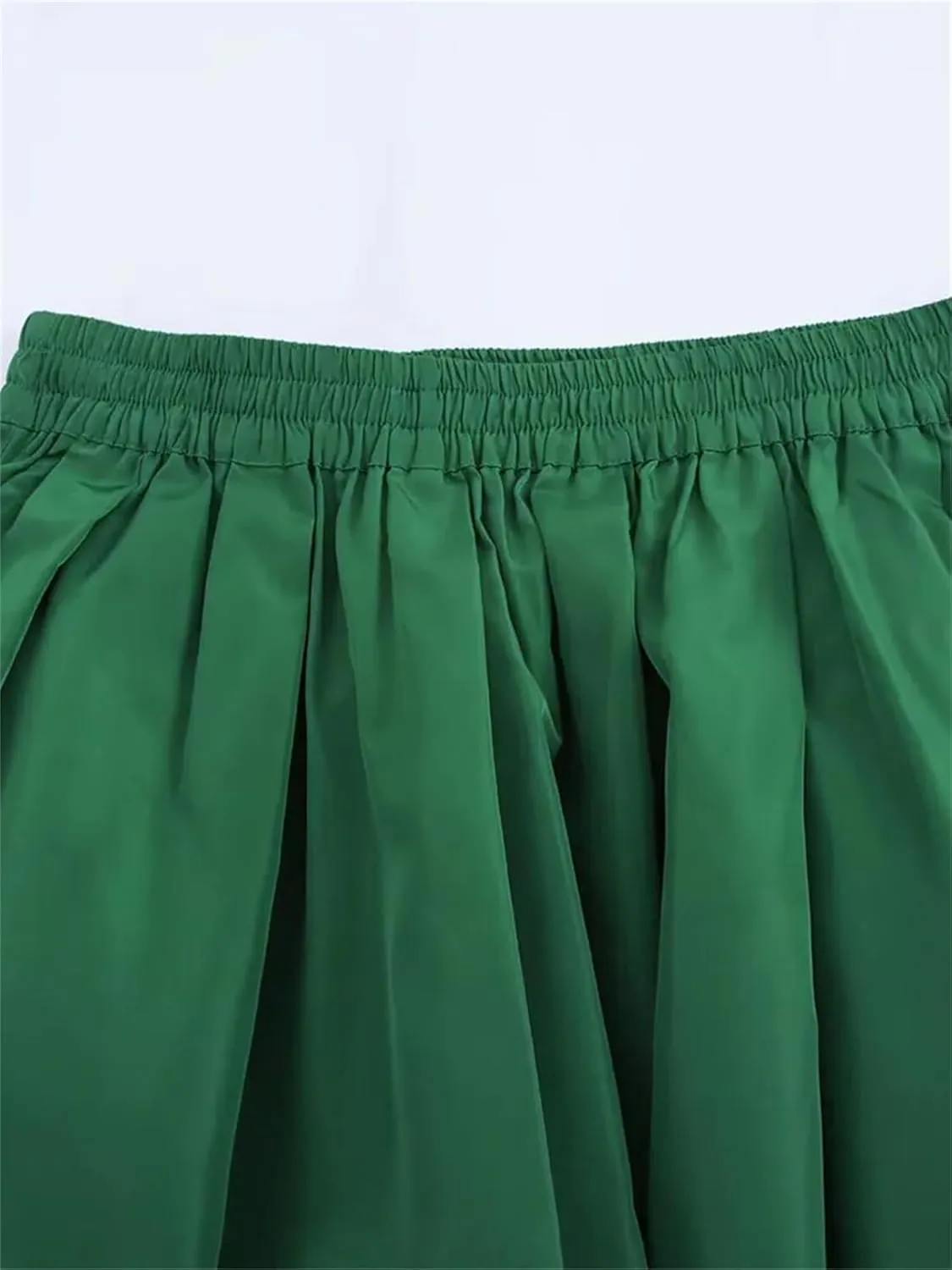 Womens Midi Length Skirt Fashion High-Waisted Business Casual Flowy A Line Skirts