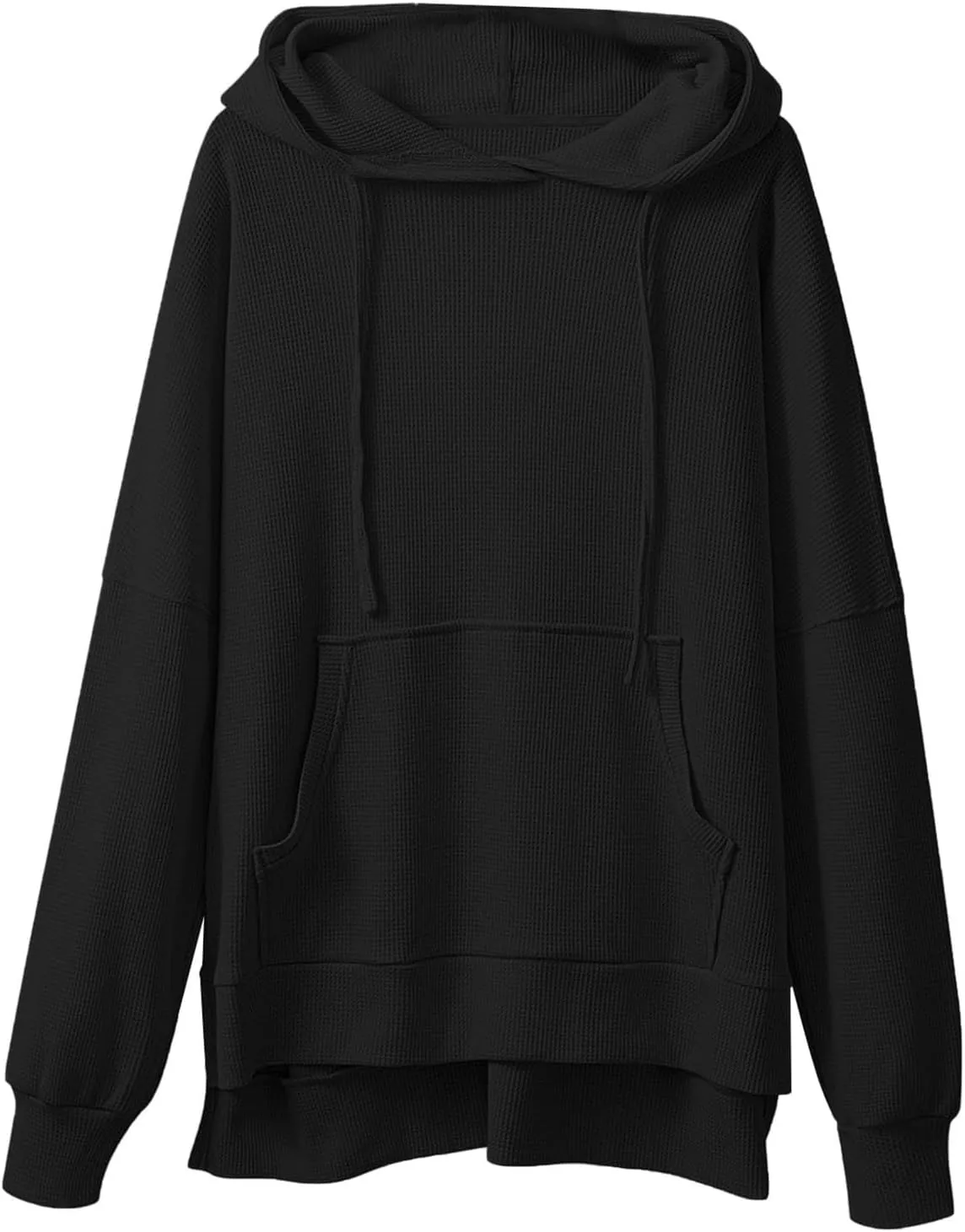 Womens Oversized Hoodies Casual Long Sleeve Drawstring Hooded Side Split Loose Sweatshirts Fall Workout Pullover Tops