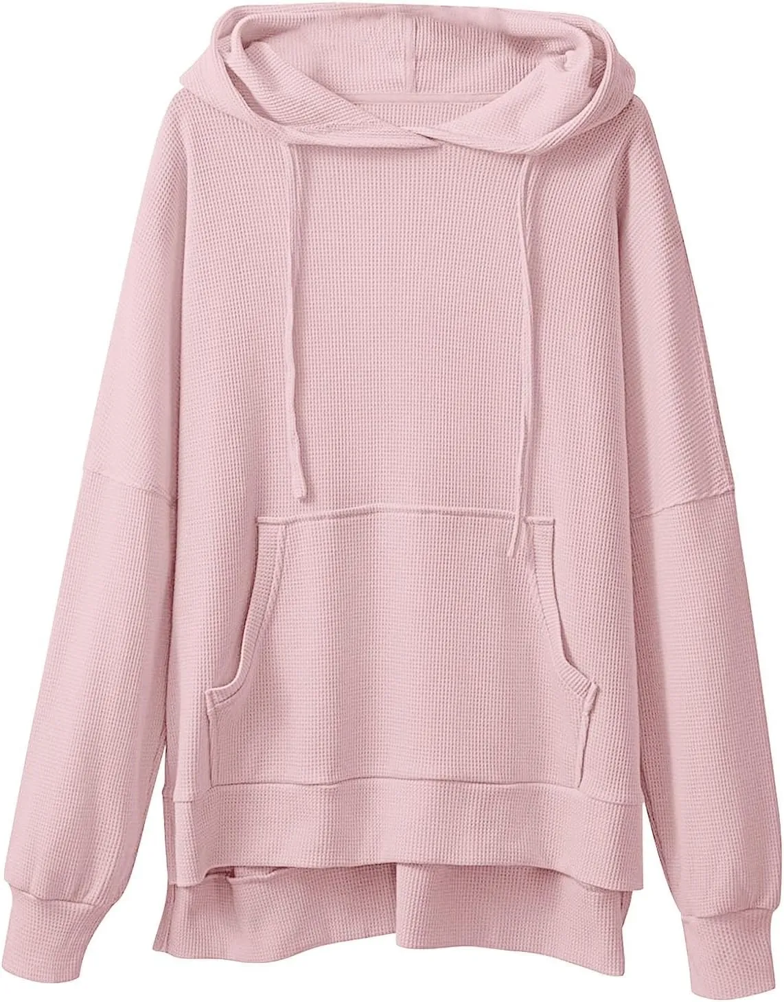 Womens Oversized Hoodies Casual Long Sleeve Drawstring Hooded Side Split Loose Sweatshirts Fall Workout Pullover Tops