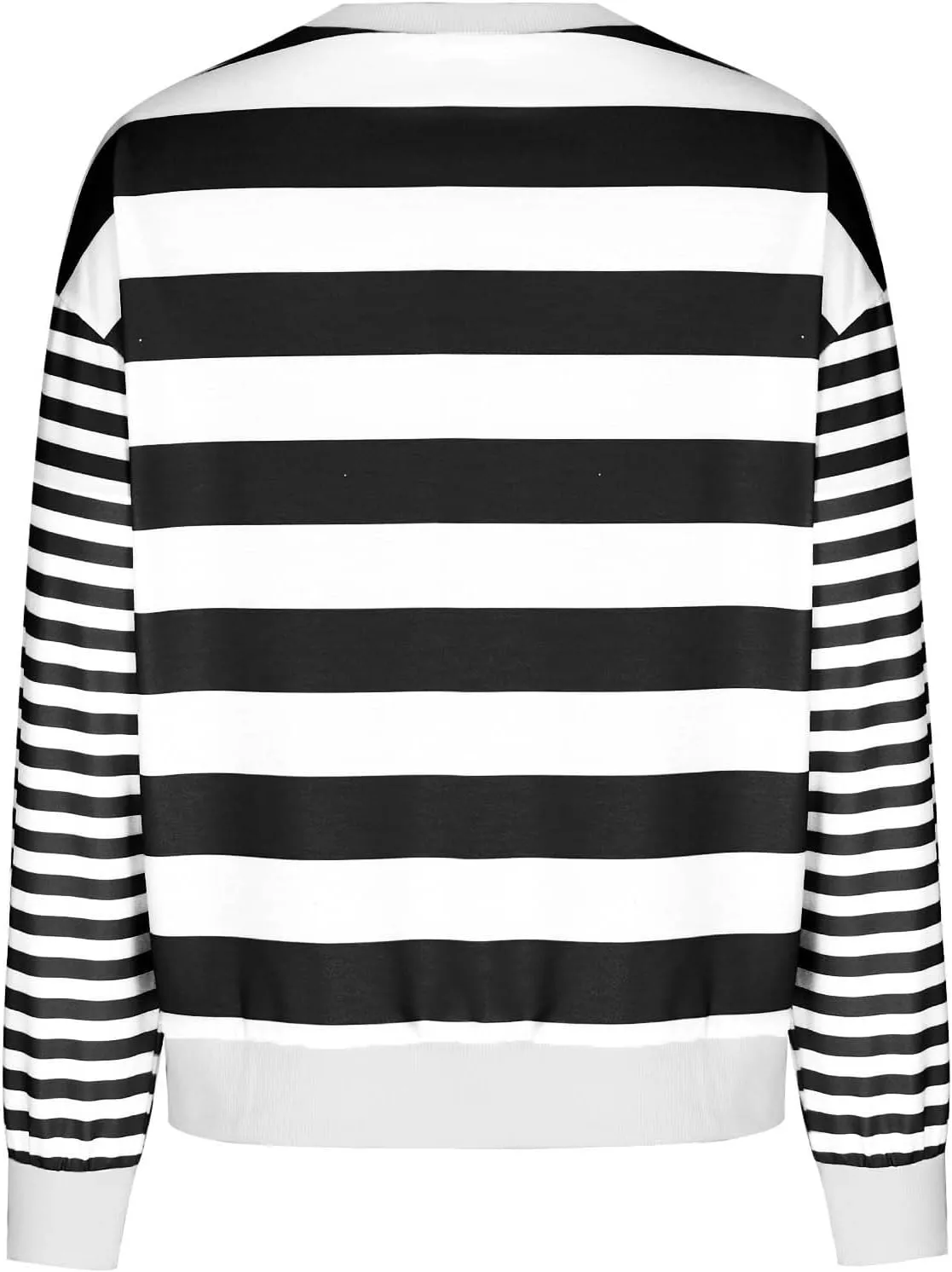 Women's Regular Fit Sweatshirts Loose Comfy Striped Print Long Sleeve Pullover Hoodie Autumnn Outdoor Crewneck Tunics