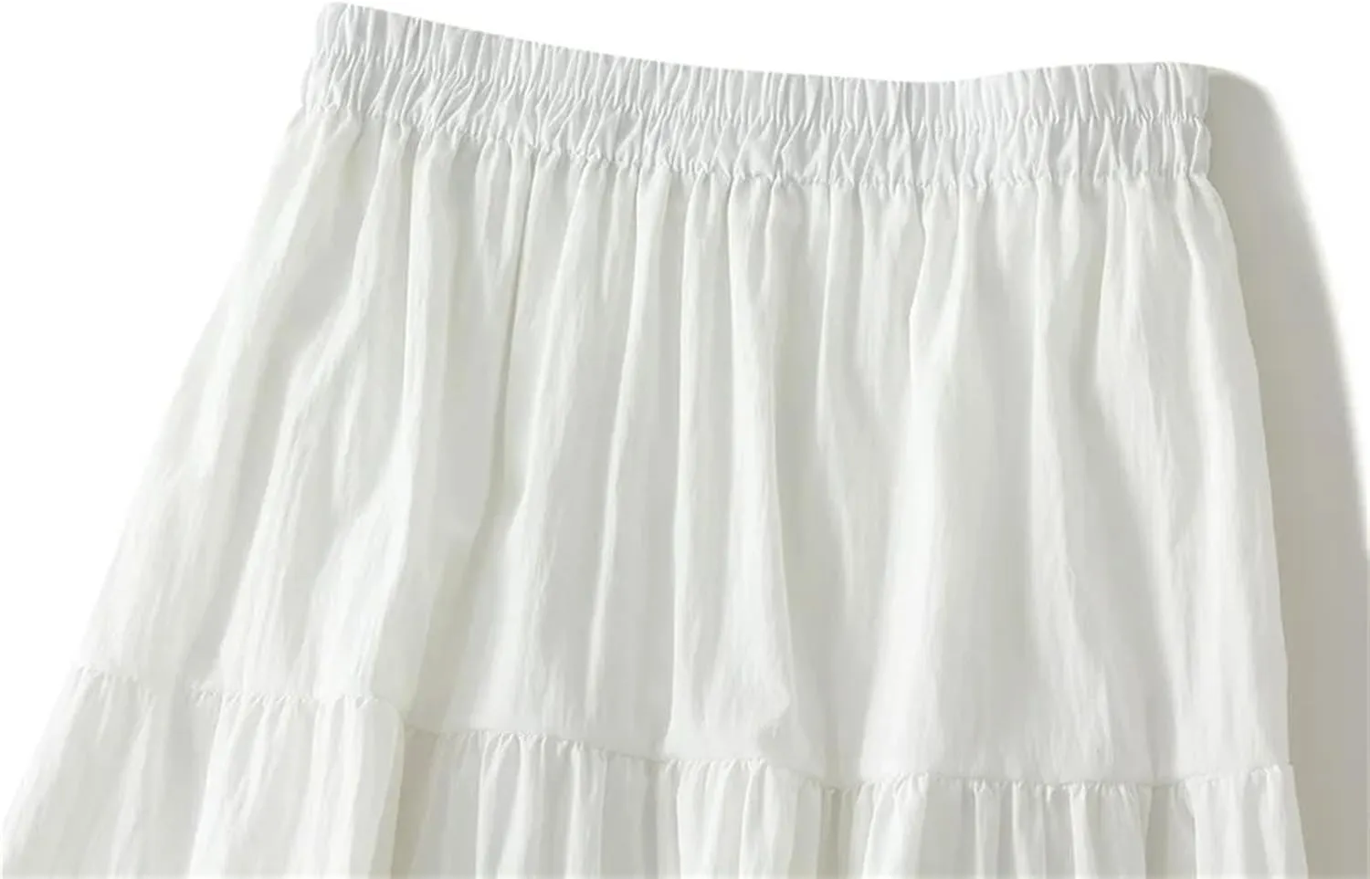 Women's Summer A-Line Skirts Lace Patchwork High Waist Casual Skirt