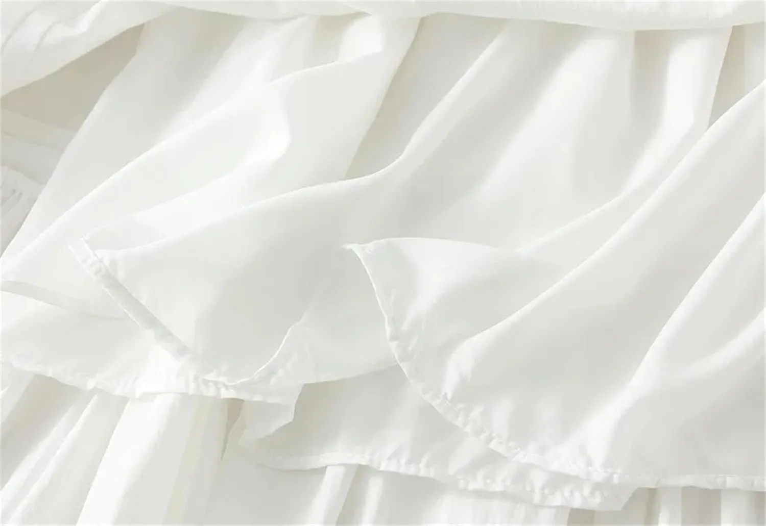 Women's Summer A-Line Skirts Lace Patchwork High Waist Casual Skirt