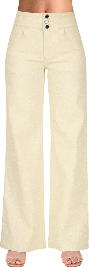 Women's Wide Leg Jeans Baggy High Waisted Casual Trendy Straight Stretch Loose Denim Pants Trouser with Pockets