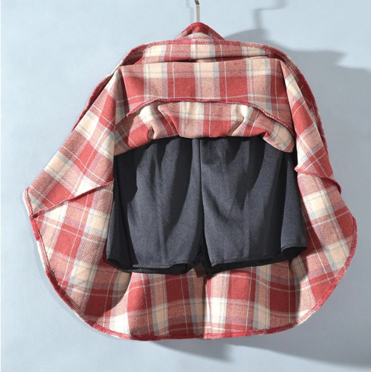 Women's Wool Blend Pleated Mini Skirt 2025 Trendy Skirt Schoolgirl Cute A-Line High Waisted Casual Skater Skirs