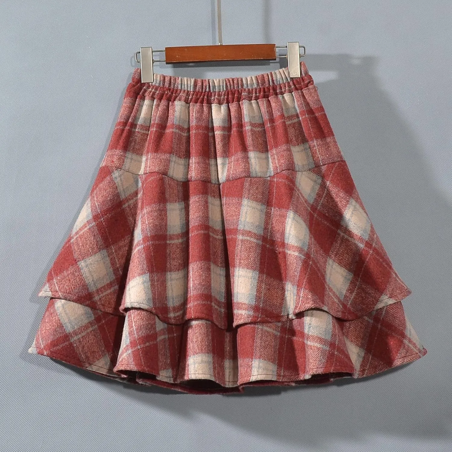 Women's Wool Blend Pleated Mini Skirt 2025 Trendy Skirt Schoolgirl Cute A-Line High Waisted Casual Skater Skirs