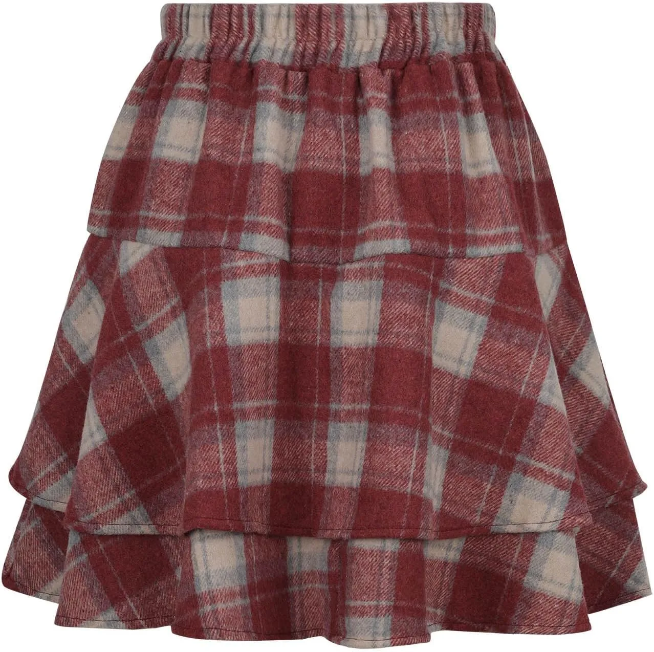 Women's Wool Blend Pleated Mini Skirt 2025 Trendy Skirt Schoolgirl Cute A-Line High Waisted Casual Skater Skirs