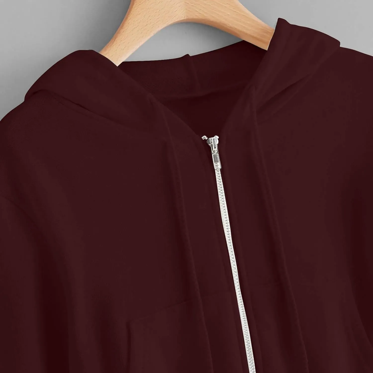 Womens Y2K Cropped Zip Up Hoodies Long Sleeve Lightweight Sweatshirts Jackets Trendy Tees Girl Clothes 2024