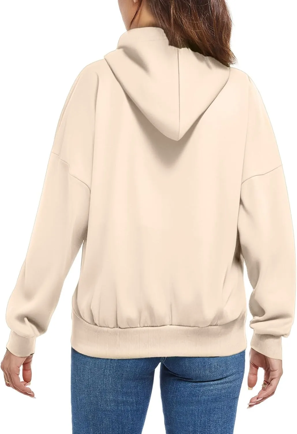 Womens Zip Up Hoodie Cropped Sweatshirts Full Zip Jackets Long Sleeve Fashion Fall Outfits 2024 Winter Clothes