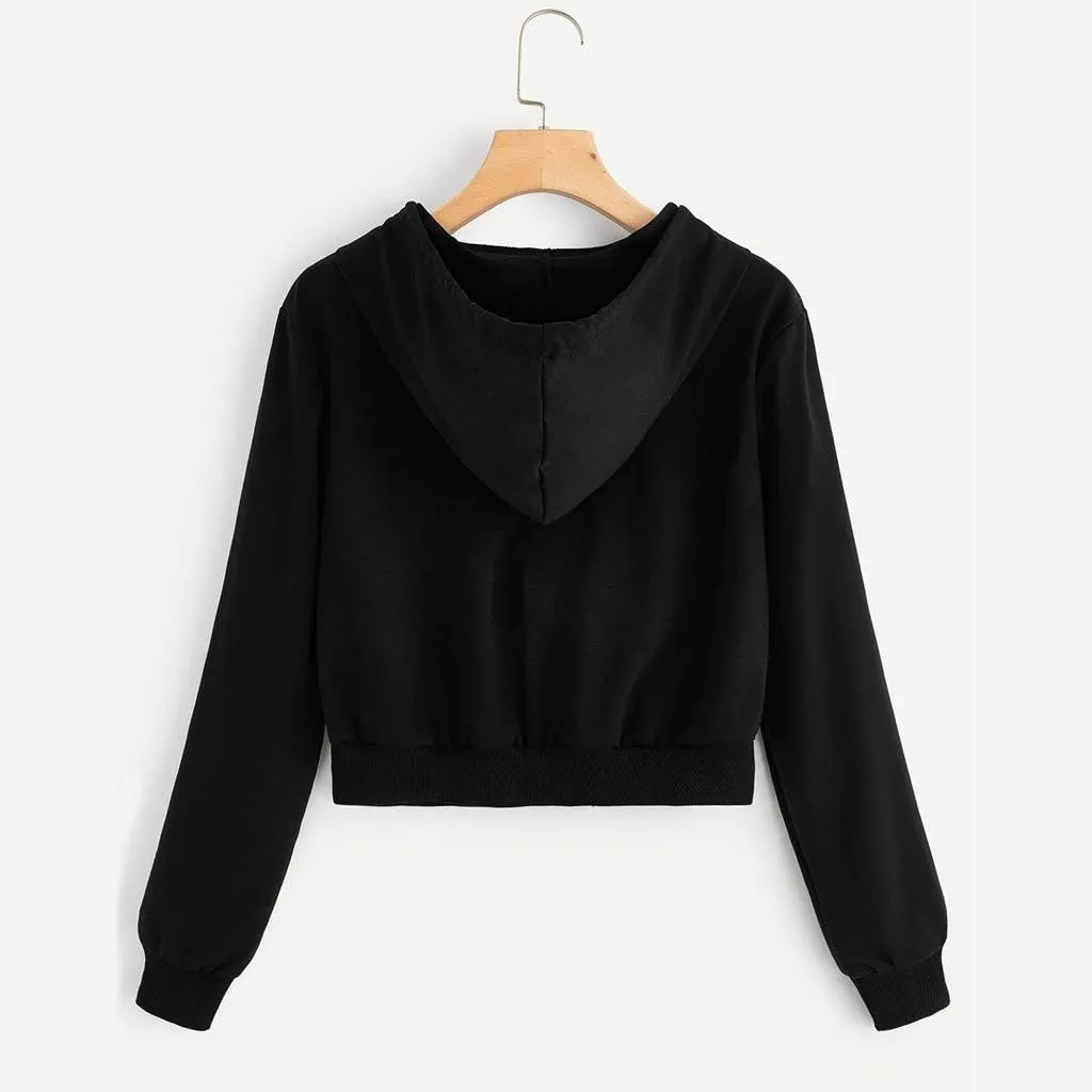 Womens Zip Up Hoodies Cropped Sweatshirts Fall Fashion Outfits Casual Hooded Y2k Tops Trendy Crop Jackets