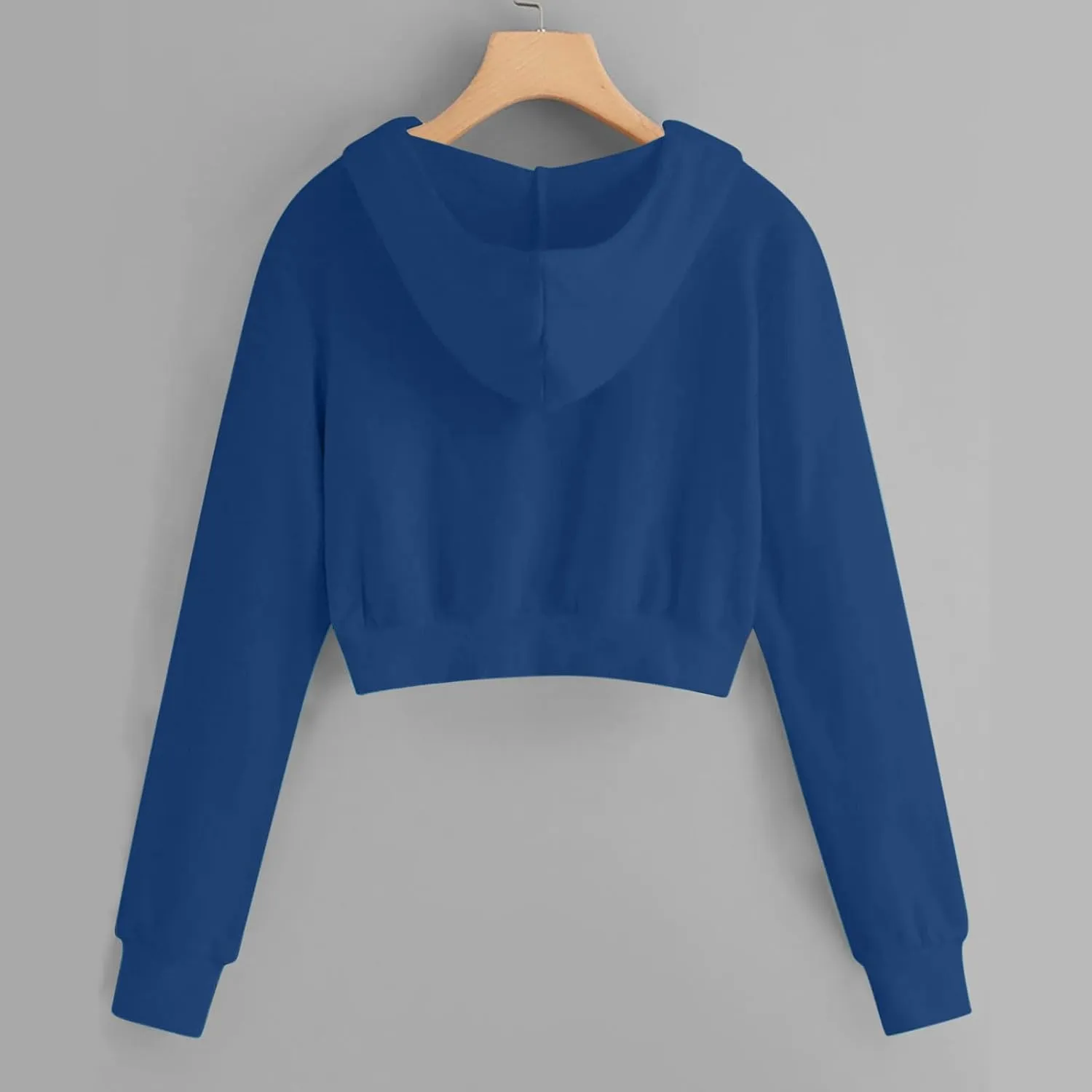 Womens Zip Up Hoodies Cropped Sweatshirts Fall Fashion Outfits Casual Hooded Y2k Tops Trendy Crop Jackets