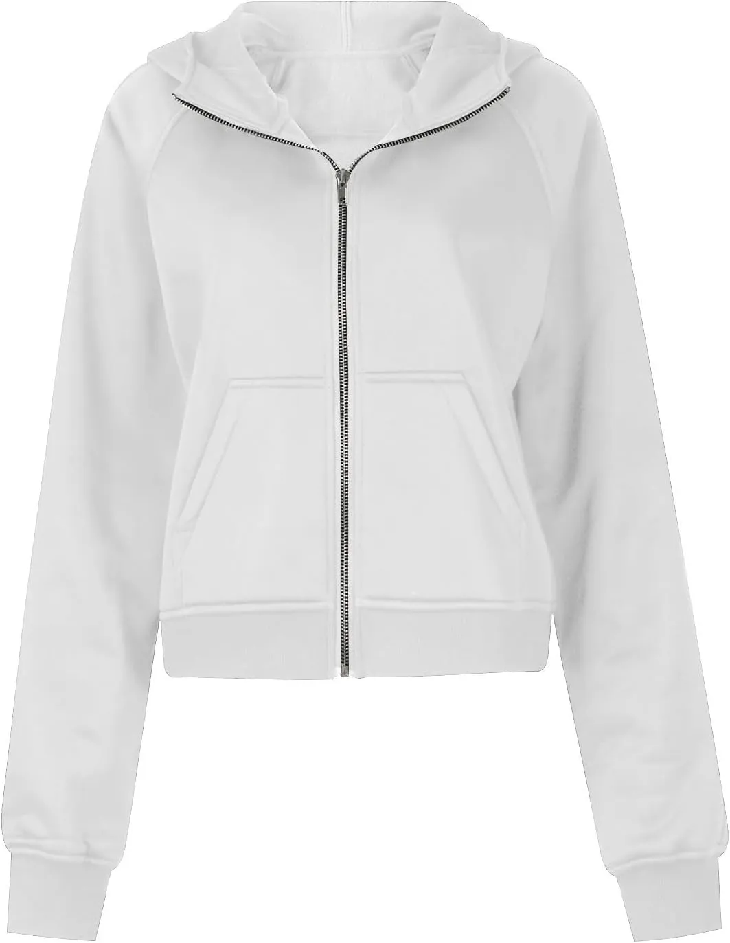 Womens Zip Up Hoodies Cropped Sweatshirts Fleece Jackets Fall Outfits Oversized Casual Hooded Y2k Tops