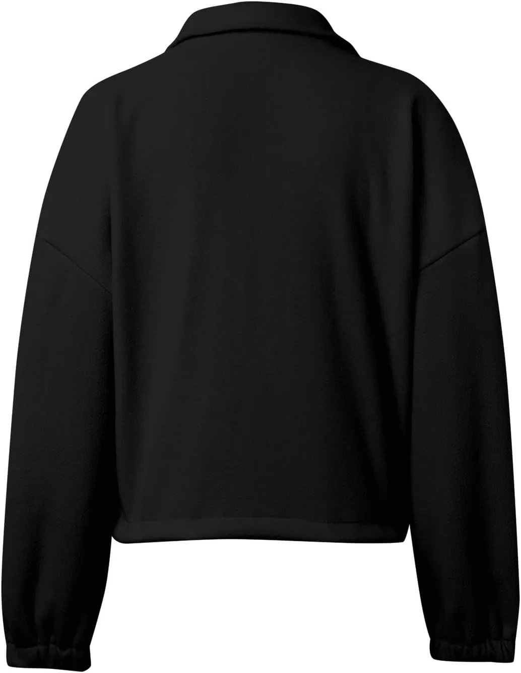 Womens Zip Up Hoodies Oversized Sweatshirts Stand Collar Long Sleeve Cropped 2024 Fleece Trendy Fall Outfits