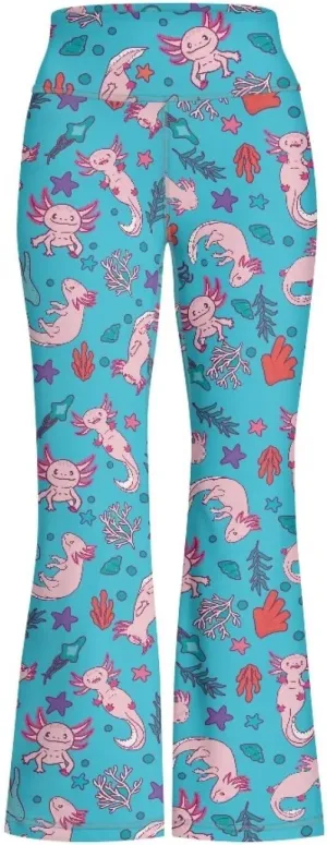 YEXIATODO Girls Flare Leggings Yoga Pants Size 5-14 Athletic Leggings Sportswear for Toddlers Teens Bell Bottom Leggings