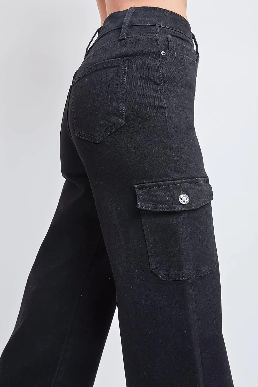 YMI Women's Junior Skater Cargo Wide Leg Jeans