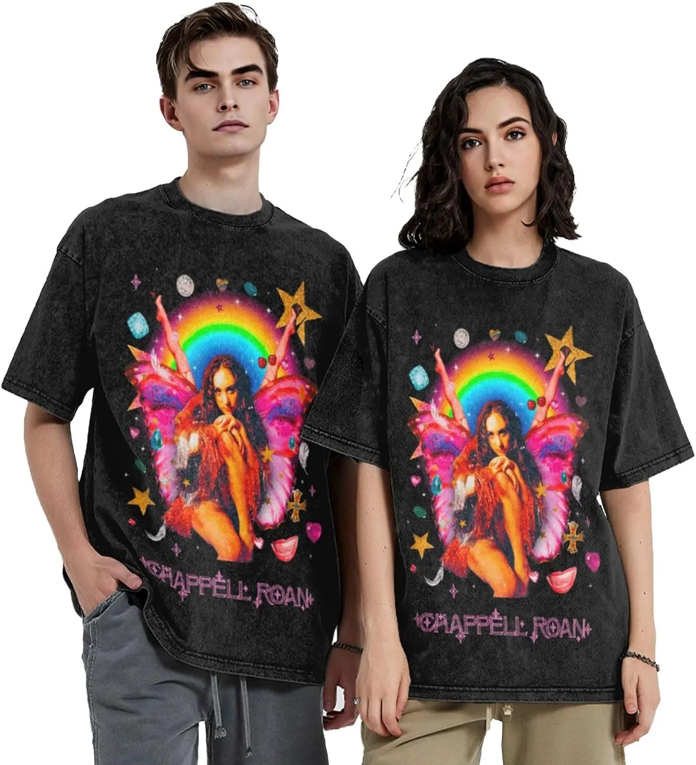 Youth & Adult Men and Women Short Sleeve T-Shirts, Vintage Crew Neck Tops T-Shirt