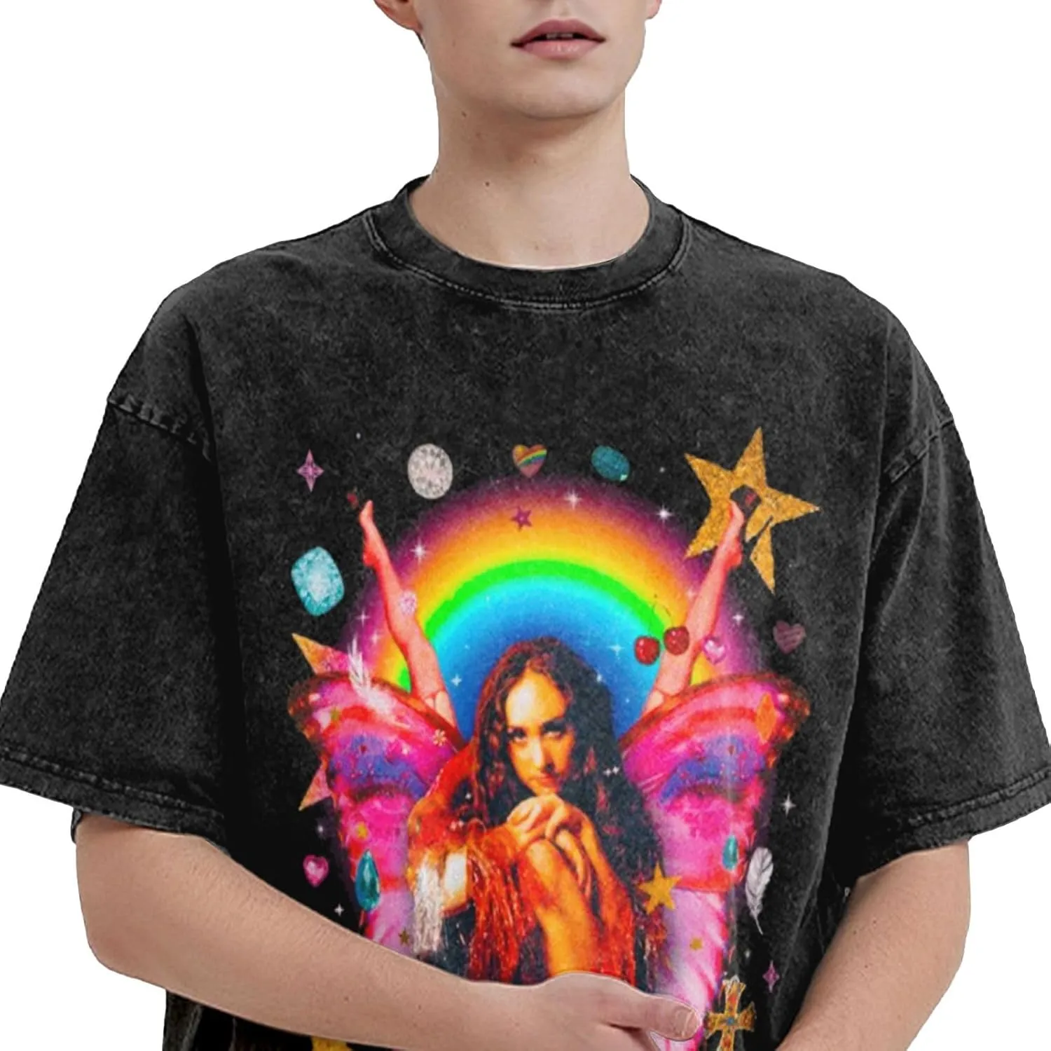 Youth & Adult Men and Women Short Sleeve T-Shirts, Vintage Crew Neck Tops T-Shirt