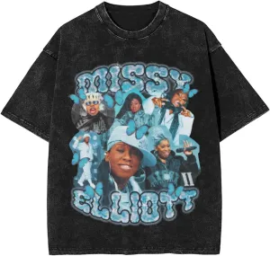 Youth & Adult Men and Women Short-Sleeve T Shirts, Vintage Oversized Crewneck Tops T-Shirt